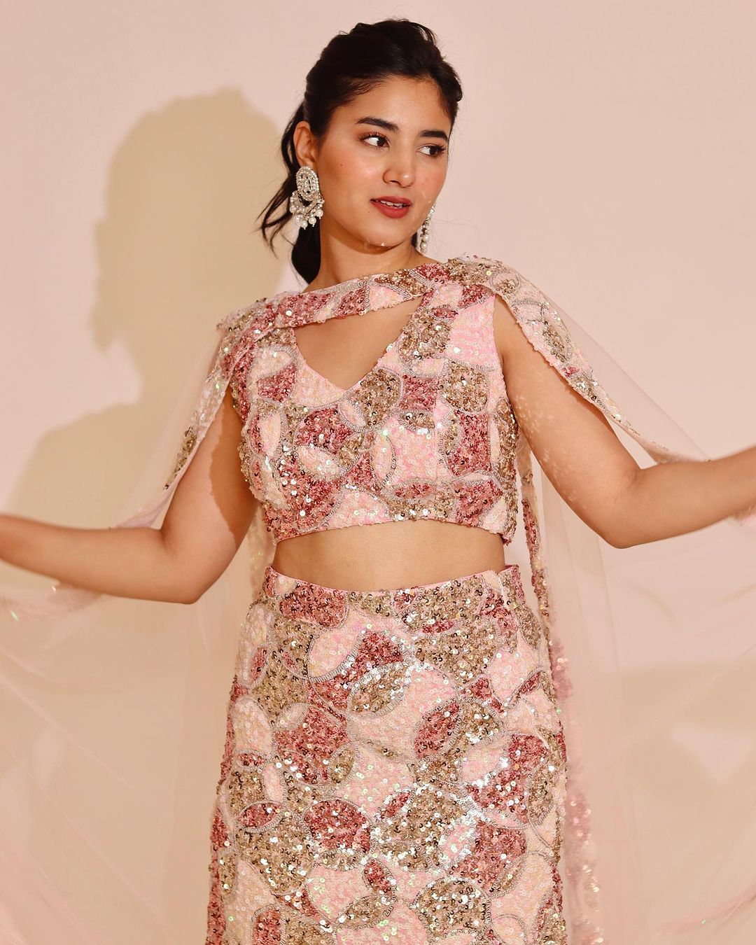 Mermaid Lehenga with cape