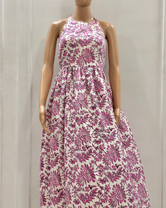 Rose Garden Halter Dress