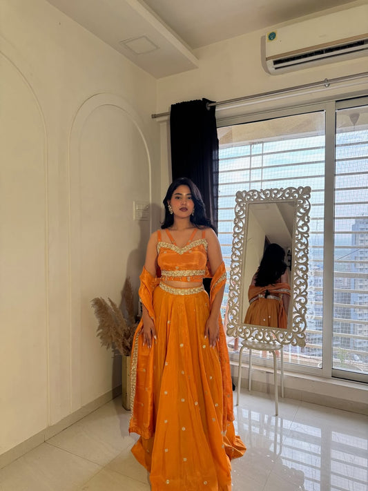 Marigold Muse Lehenga