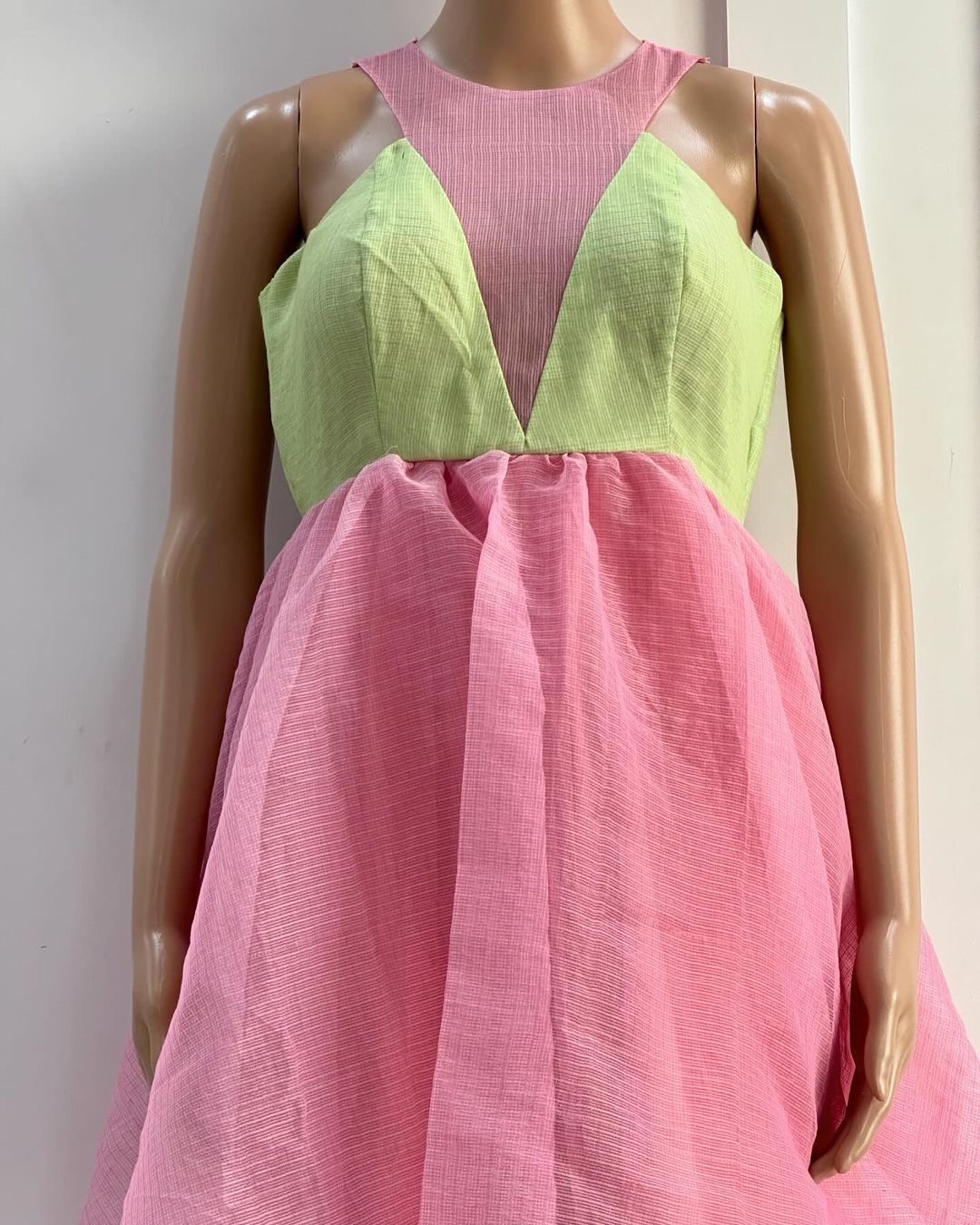 Pastel Green Pink One Piece