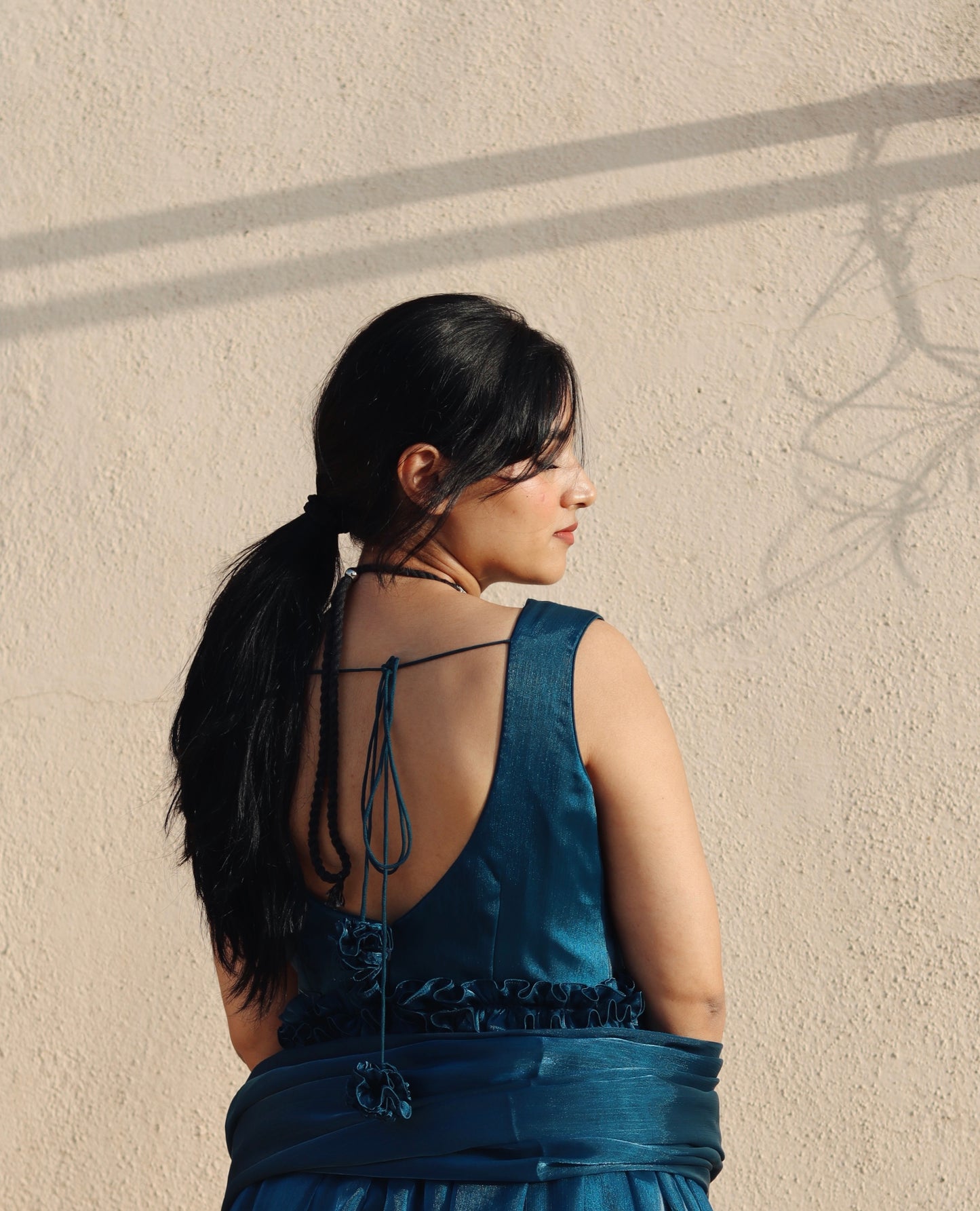 Gehraiyaan Ruffle organza suit