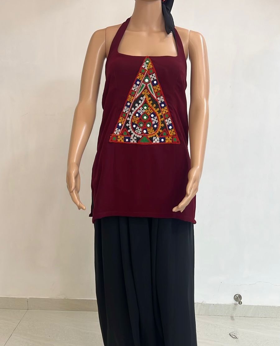 Tri-Mirror Festive Kurta