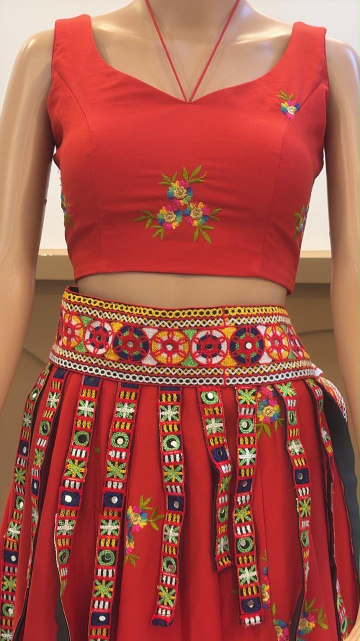 Red Navratri Set