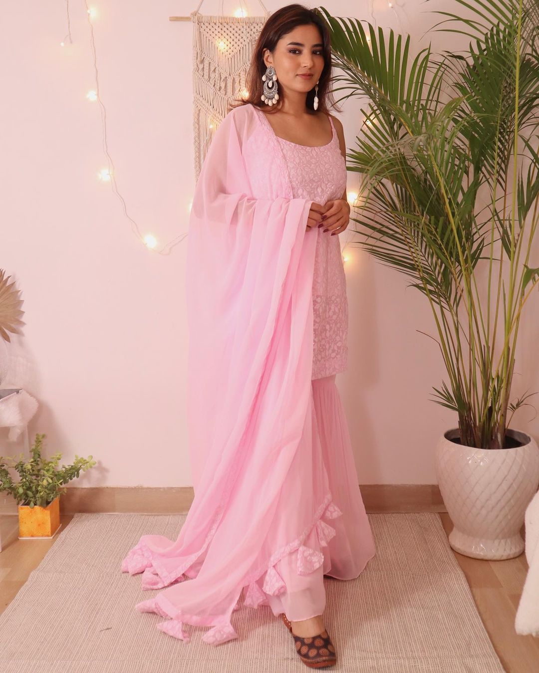 Baby Pink Sharara Set