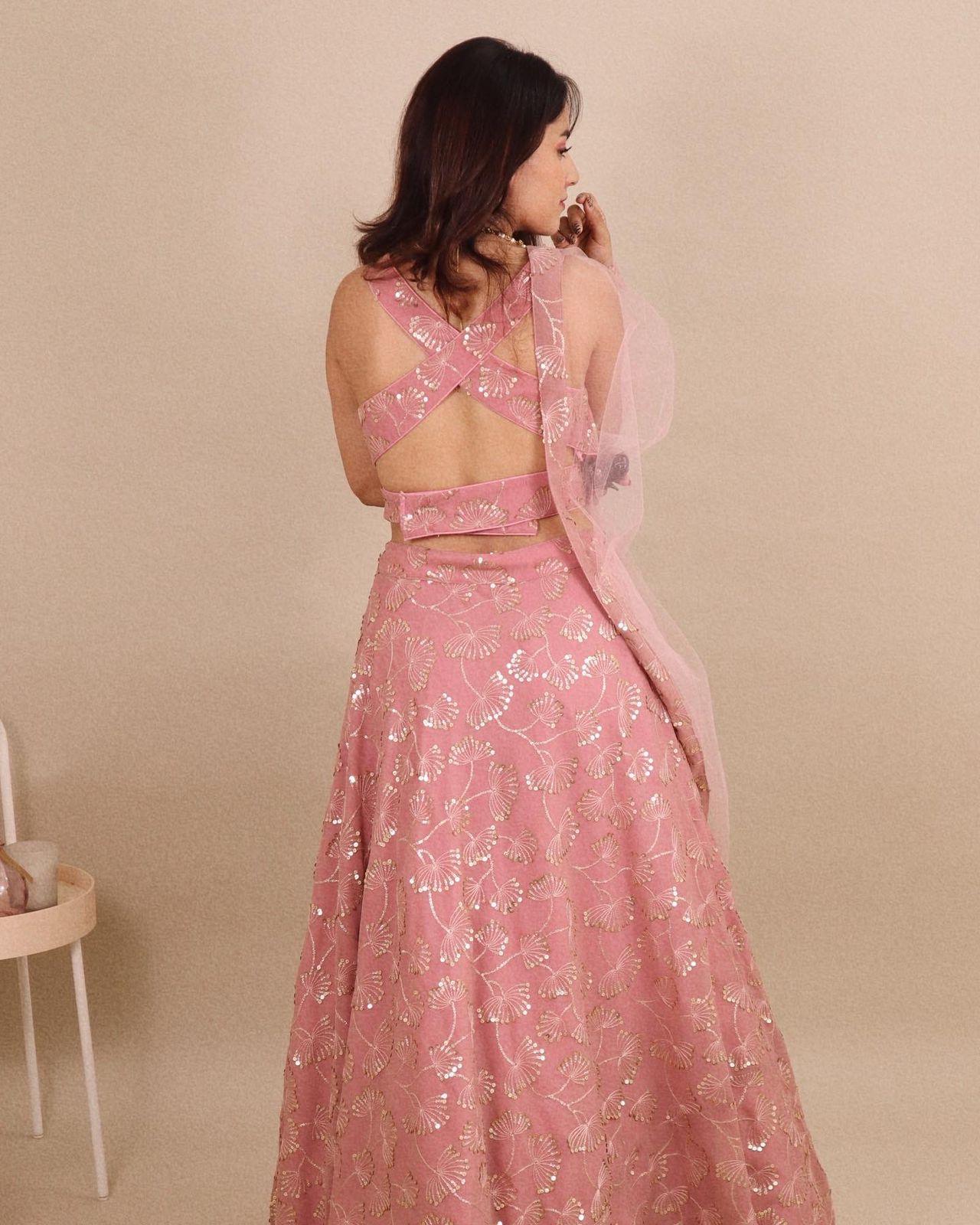 Cross belt lehenga! 💓