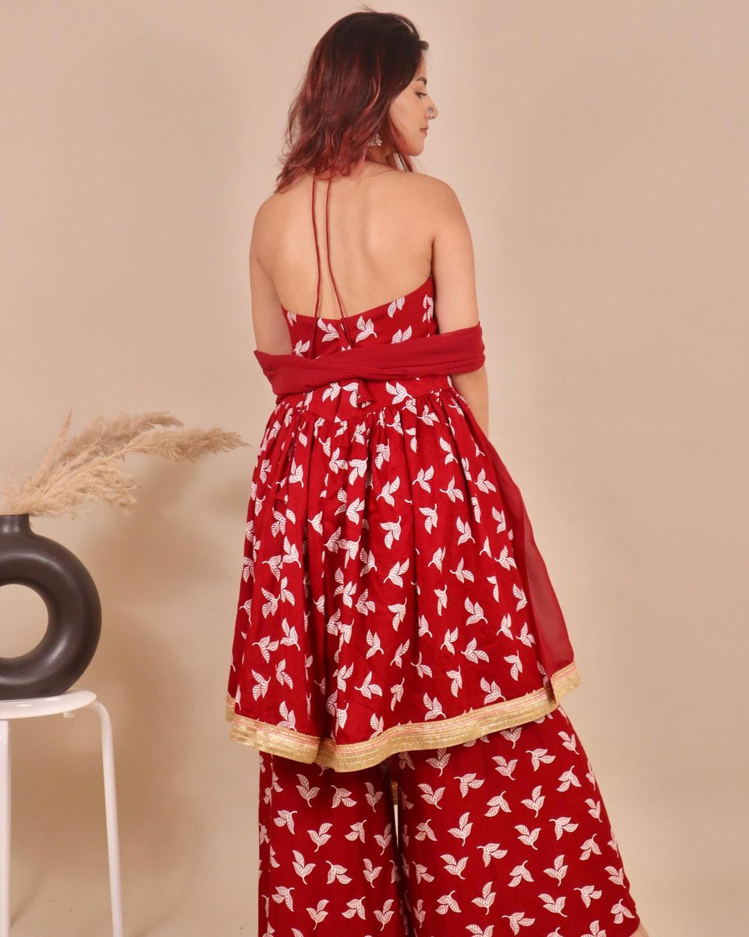 Red Bird Print Set