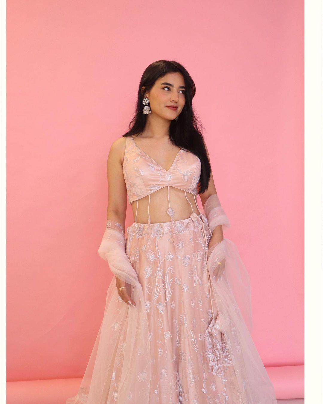 Baby pink lehenga