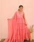 Soft pink anarkali suit