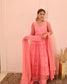 Soft pink anarkali suit