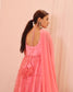 Soft pink anarkali suit