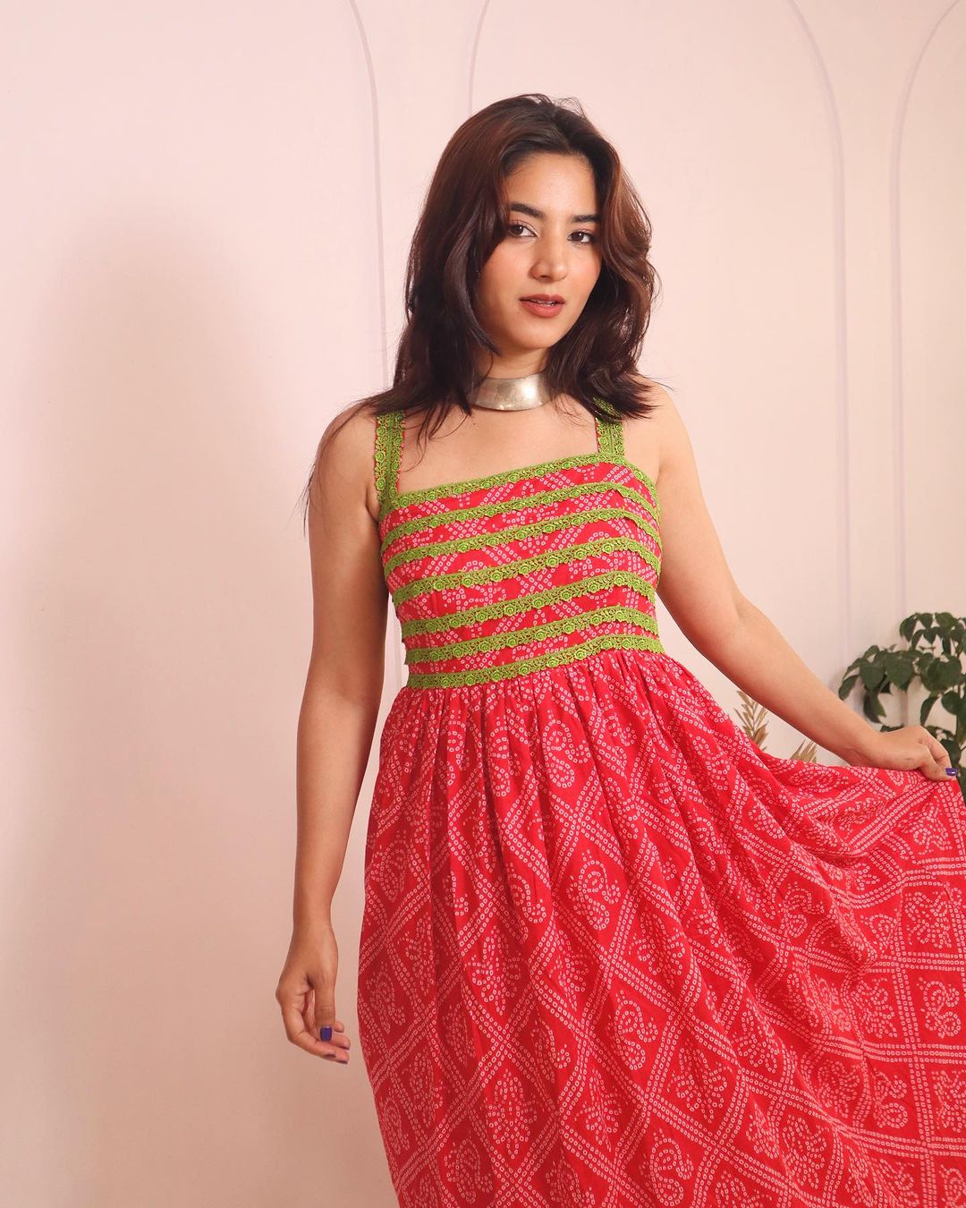 Women's Hot Pink Layered Dress-Gillori | Long gown design, Fancy dress  design, Designer party wear dresses
