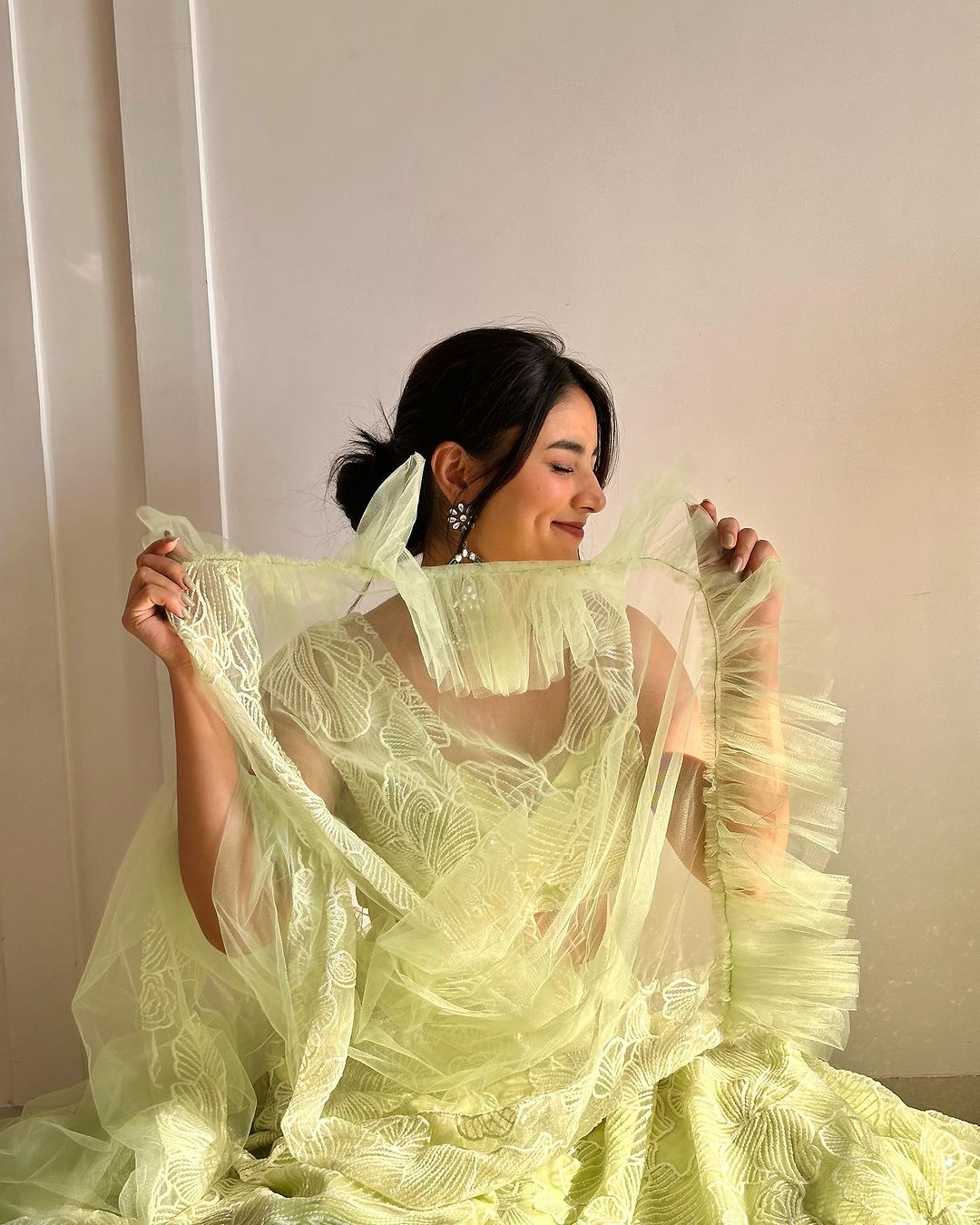 Pastel Light green lehenga