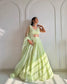 Pastel Light green lehenga