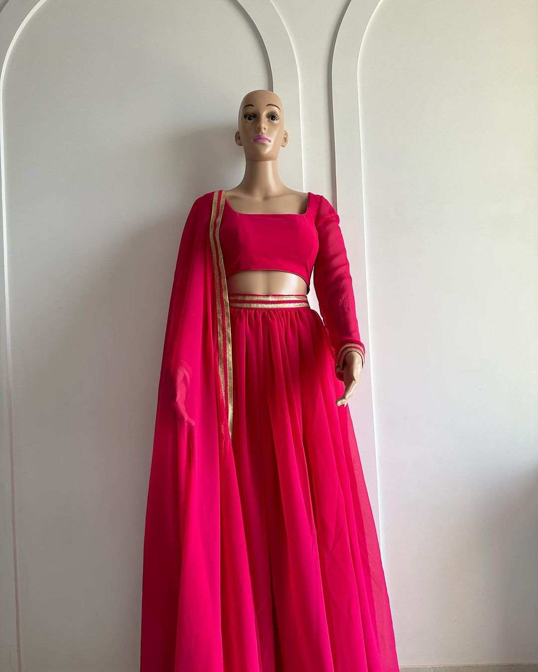 Raani Lehenga With Border