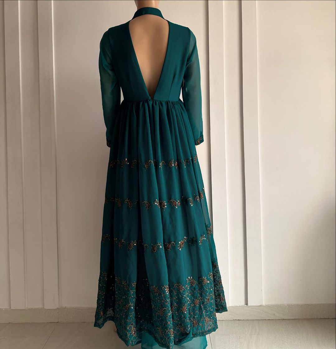 Dark Green Anarkali