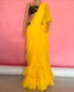 Yellow Green Frill Ready-to-wear-Saree