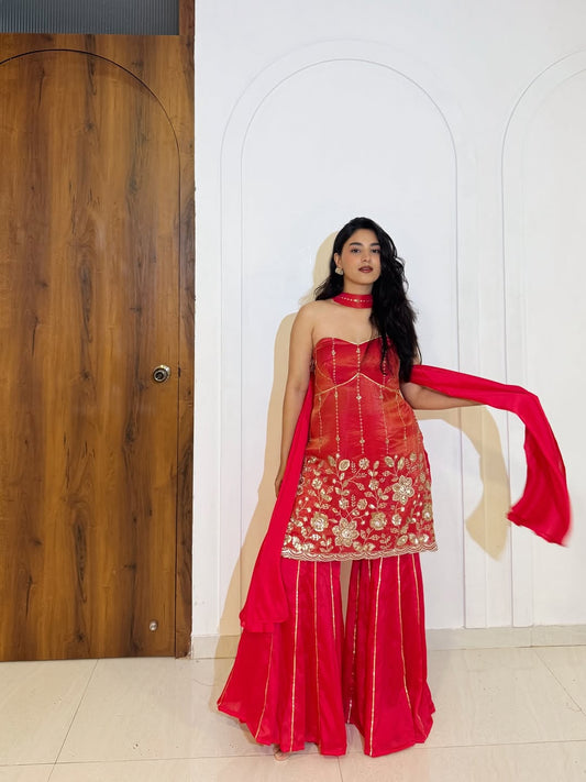 Rosé Radiance Sharara