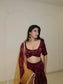 Gulnaar Wine Lehenga Set