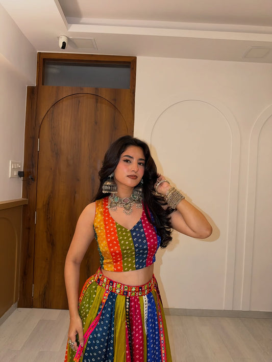 Rainbow Lehenga