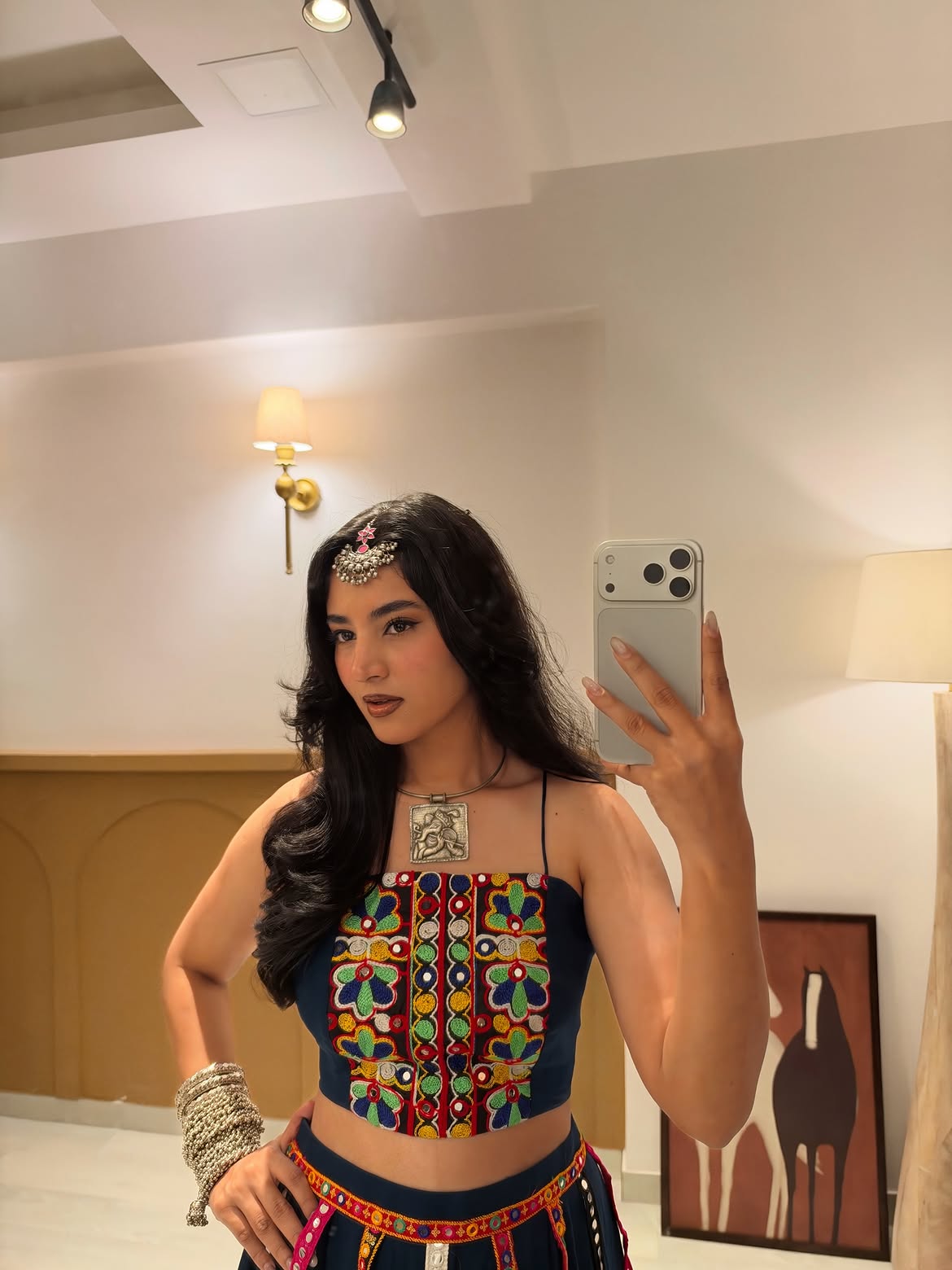 Midnight Mosaic Lehenga Set
