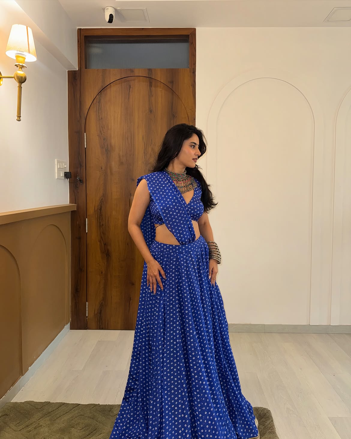 Neelika Bandhani Lehenga Set