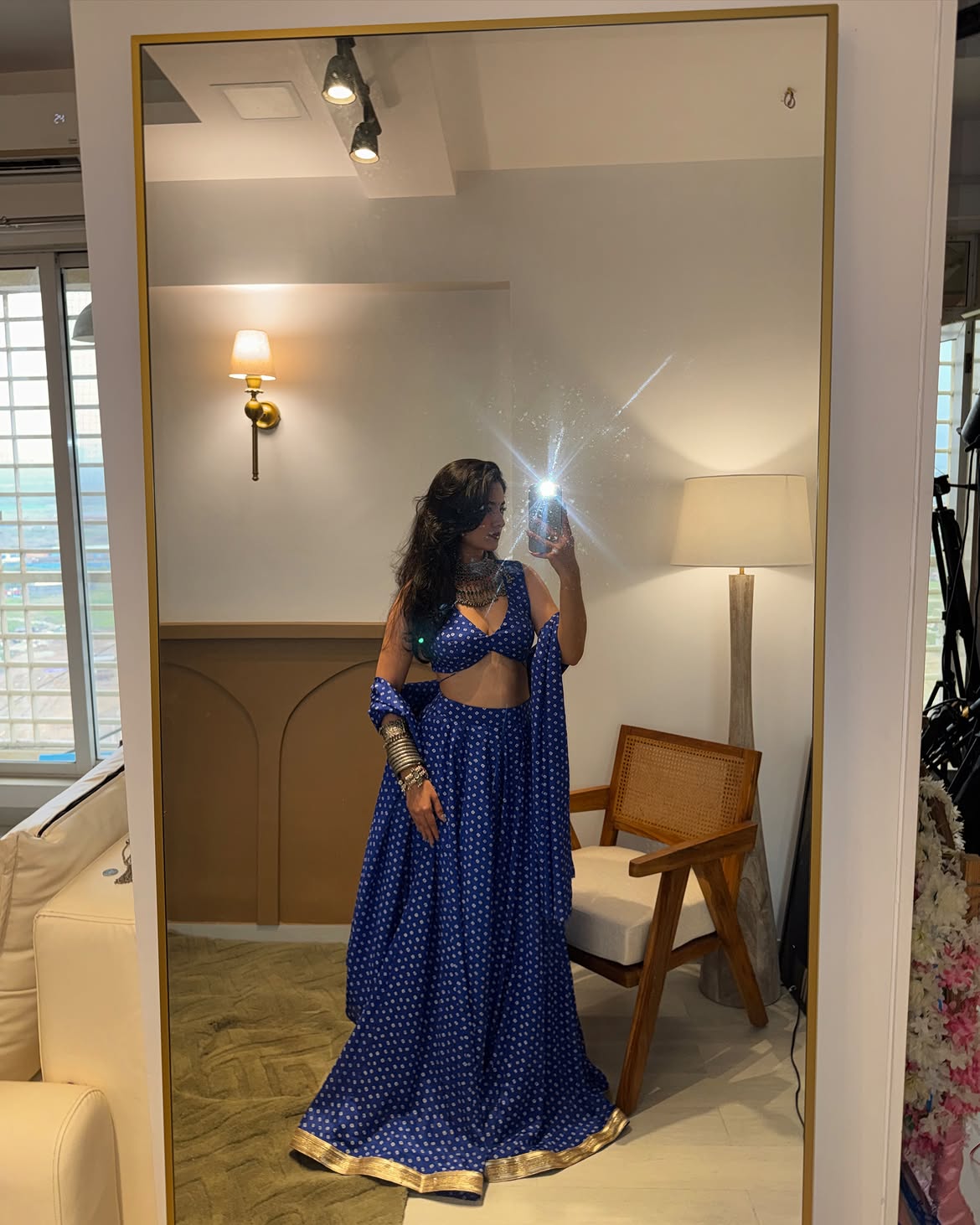 Neelika Bandhani Lehenga Set