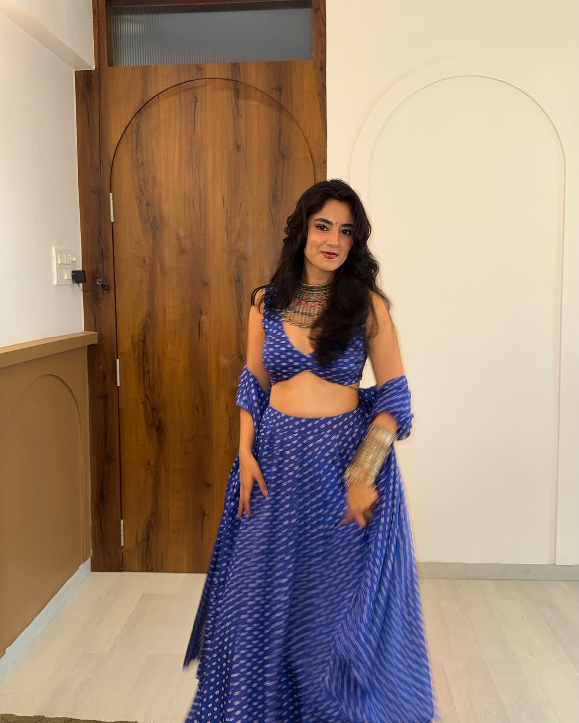 Neelika Bandhani Lehenga Set