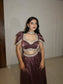 Mulberry Metallic Lehenga