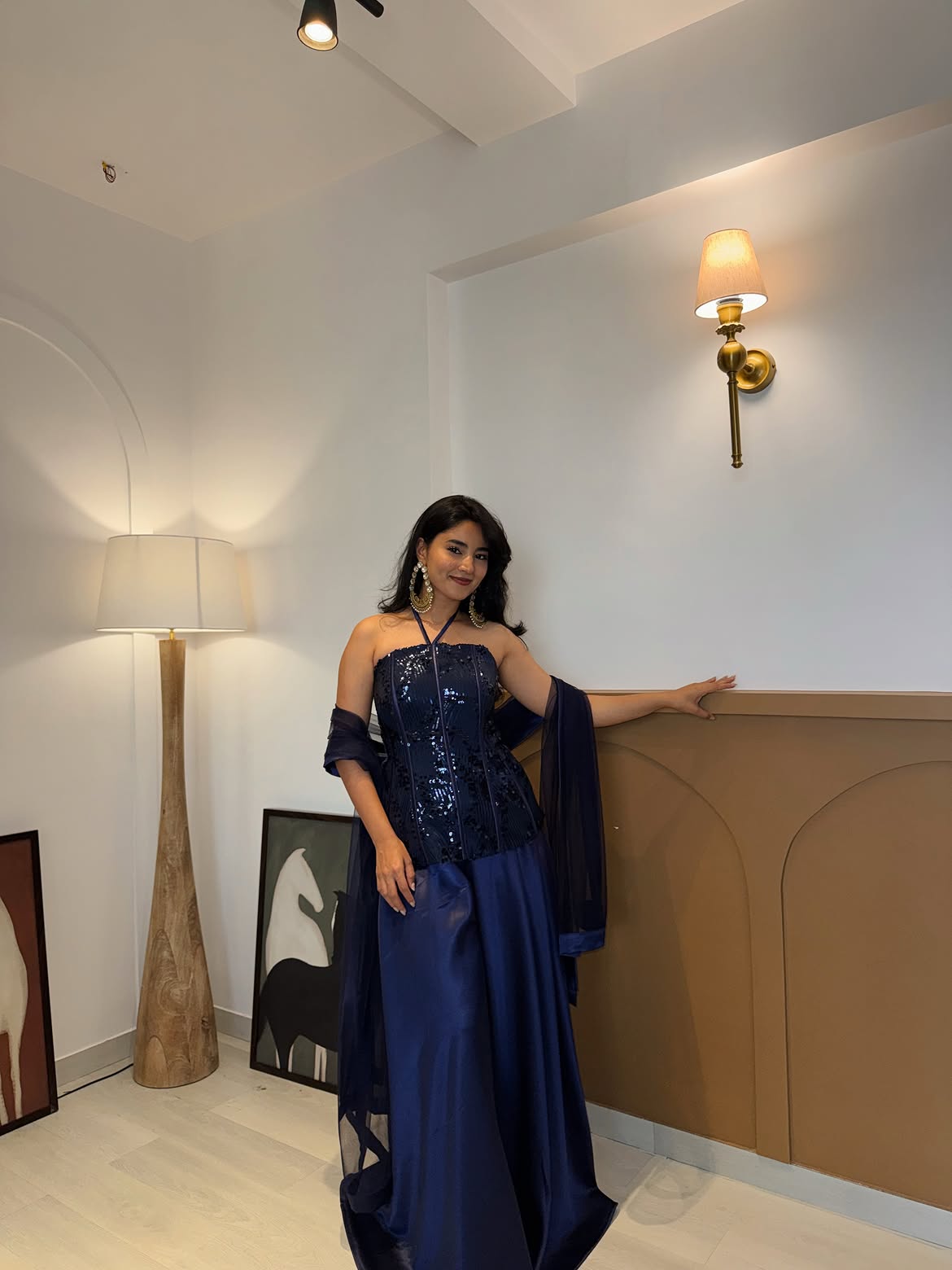 Celestial Blue Sequin Ensemble