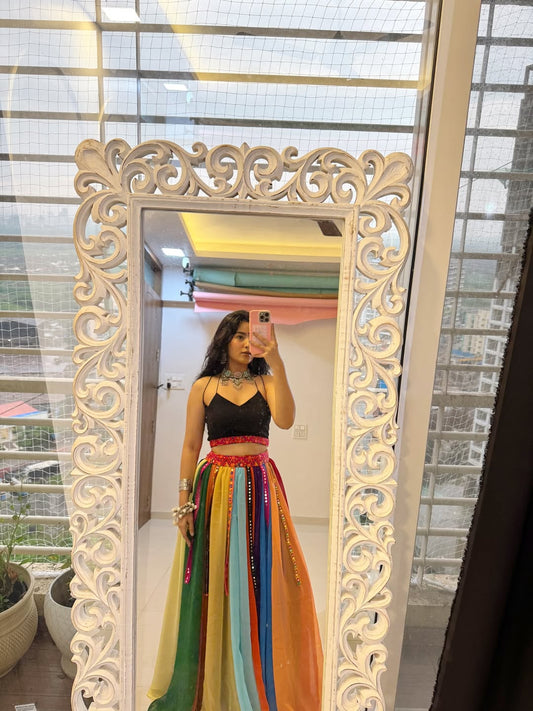 Colourful Raas Lehenga