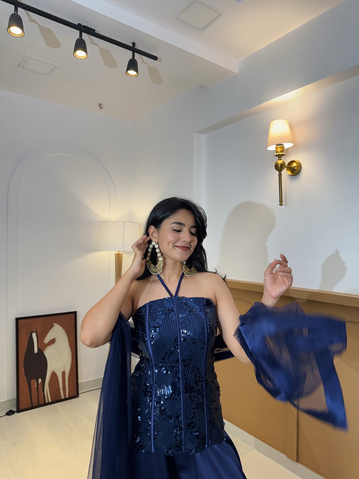 Celestial Blue Sequin Ensemble