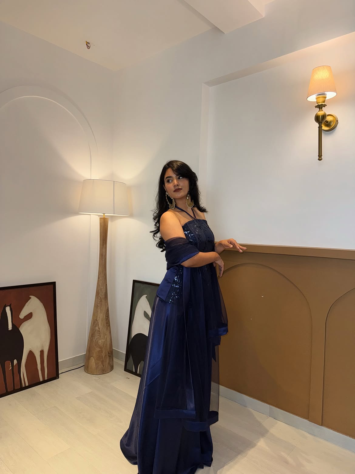 Celestial Blue Sequin Ensemble