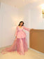 Rosy Pearl Peplum Ensemble