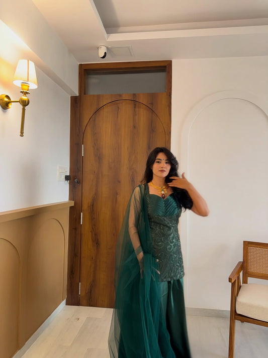 Jade Luxe Palazzo Co-ord