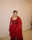 Deep Red with long sleeves