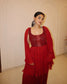 Deep Red with long sleeves