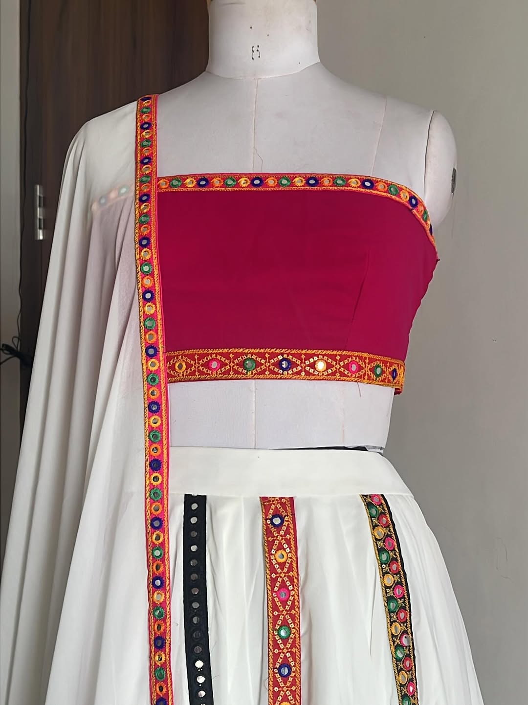 White Navratri Lehengas