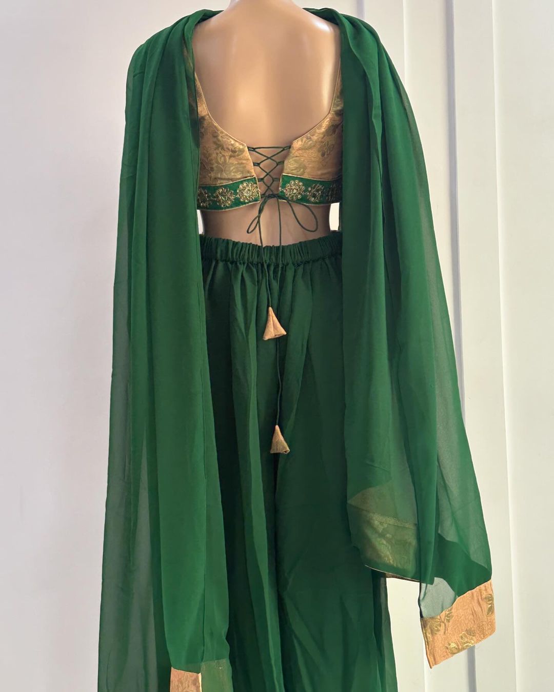 Green Brocade Set