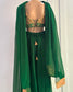 Green Brocade Set