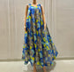 Azure Bloom Flare Dress