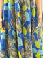 Azure Bloom Flare Dress