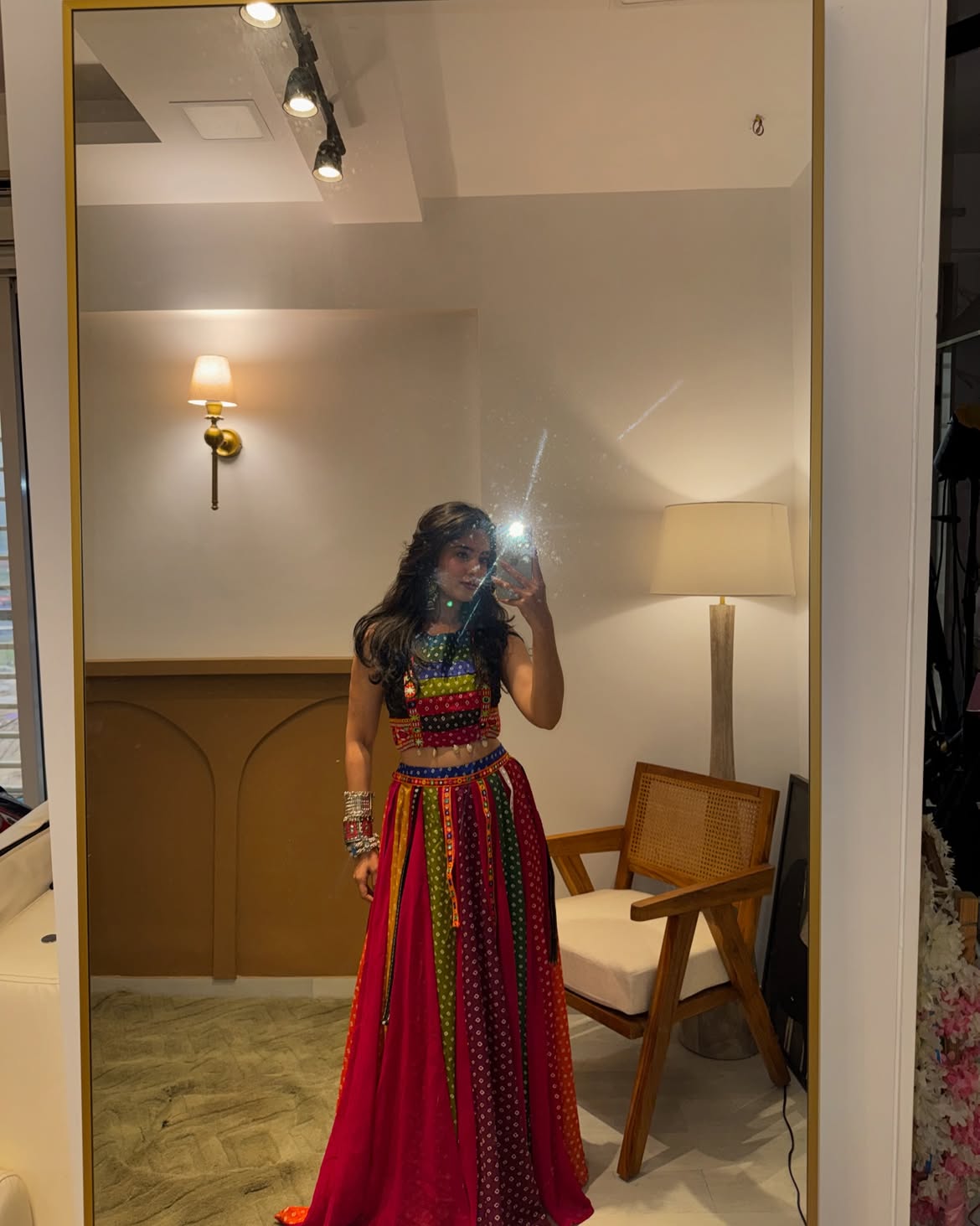 Rangrez Bandhani Lehenga Set