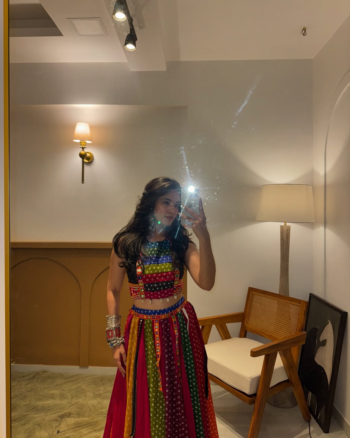 Rangrez Bandhani Lehenga Set