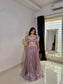 Metallic Lilac Lustre Lehenga