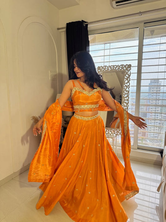 Marigold Muse Lehenga