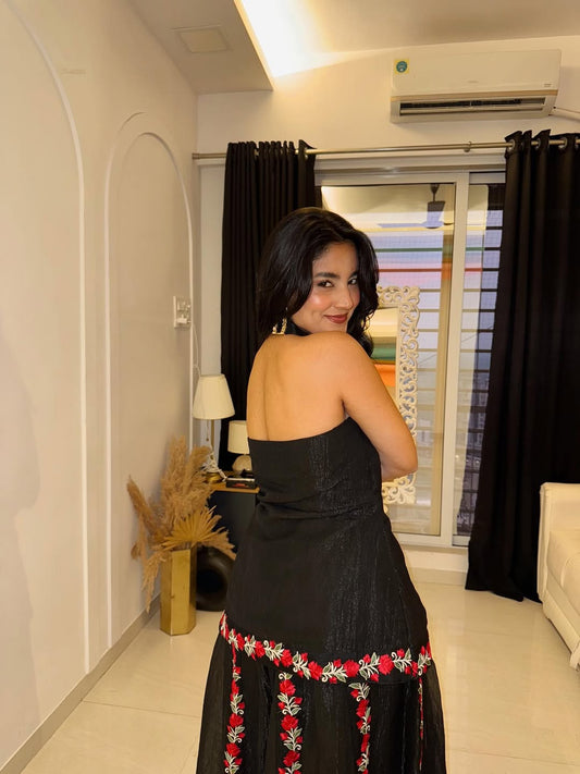 Midnight Scarlet Bloom