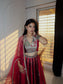 Ruby Heritage Mirror Lehenga