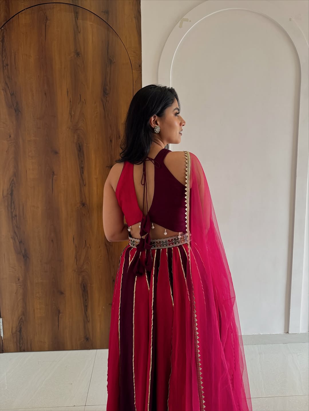 Ruby Heritage Mirror Lehenga