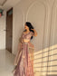 Dusty Rose Sheer Glow Lehenga Set