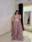 Metallic Lilac Lustre Lehenga
